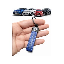 Renault Ve Logolu Anahtarlık Suni Deri Lacivert