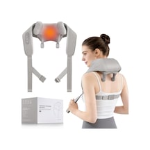 Isı İle Akülü Boyun Masajı, Vücut Kas Gevşetmesi İçin 6d Yoğurma Shiatsu Derin Doku, Sırt, Bacaklar, Bel İçin Şarj Edilebilir Boyun Ve Omuz Masajı, Taşınabilir Hediyeler