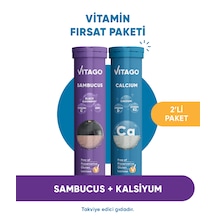 Vitago Sambucus Kalsiyum.20'Li Efervesan Tablet