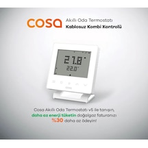 Cosa Akıllı Oda Termostatı Kablosuz Kombi Kontrolü V5