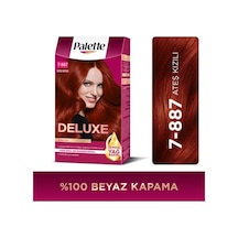 Ateş Kızılı Saç Boyası, Yoğun Renk Ve Bakım İçin 7-887 Tonu