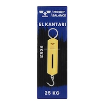 El Kantarı, 25 Kg Kapasiteli, Metal Gövdeli, Sarı Levhalı, Taşınabilir, Et Taşıma, Balık Avı İçin, Hassas Ta Çok Renkli