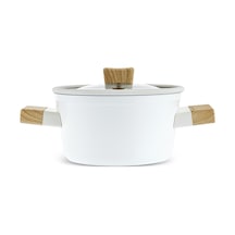 Karaca X Refika Swiss Crystal Creamy Wood Tencere 14 Cm Beyaz