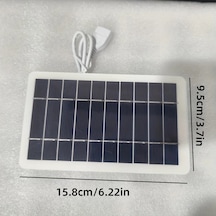 Xuweiwei Büyük Solar Panel - Usb Portlu Taşınabilir Şarj Cihazı Kamp Akıllı Telefon Tablet Fan