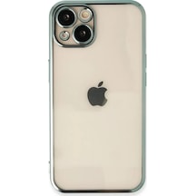 Newface Apple İphone 13 Kılıf Razer Lensli Silikon - Yeşil