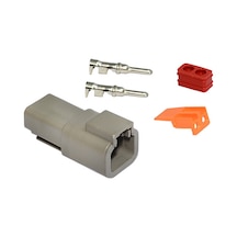 Soket 2 Pin Erkek Tesisat Deutz İş Makinası Dtm06-2s