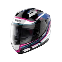Nolan N60-6 Lancer 065 Kapalı Kask Beyaz Mavi Pembe Siyah