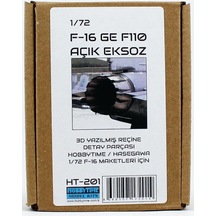Hobbytime 201 1/72 Ölçek, F-16 Ge F110 Açık Egzost, 3d Yazılmış Reçine Detay Parçası-59154