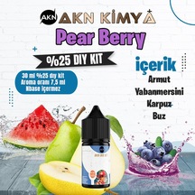 Pear Berry Yoğun Dıy Kit Armut Yabanmersini Karpuz Buz Gıda Aroması %25 Oranda Aroma İçerir Hazır Değildir 30 Ml