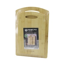2pcs Set Ahşap Bambu Kesim Panosu - Kesme Tahtası 18x28x1cm--22x32x1cm Çok Renkli