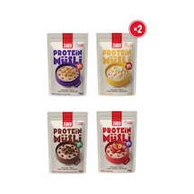 Yulaflı Protein Müsli Deneme Paketi Muzlu,çilekli,sade Kurabiyeli,kakaolu Kurabiyeli 70g X 5 Adet