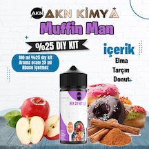 One Hit Wonder Muffin Man Yoğun Dıy Kit Elma Tarçın Donut Gıda Aroması %25 Oranda Aroma İçerir Hazır Değildir 100 Ml