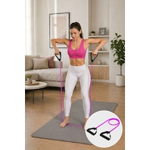 Spor Byfit Yüksek Sert Tutacaklı Pilates Egzersiz Direnç Lastiği