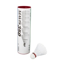 Yonex Mavıs 350 6'lı Beyaz Badmınton Topu - Kırmızı Bant