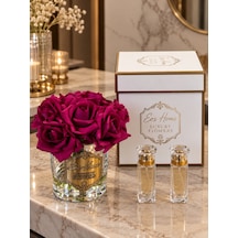 Rosemira On Güllü Parfümlü Dekoratif Çiçek Mor-8044 Gül - Meyve