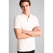 Defacto %100 Pamuk Polo Tişört E9504ax26spwt32 Beyaz-wt32