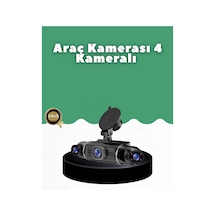 1080p 4 Kanallı Araç Kamerası Gps + Wifi + G Sensör Destekli