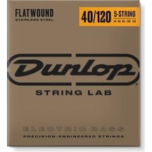 Jim Dunlop Dbfs40120s Stainless Steel Flatwound Bas Gitar Teli 40-120