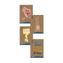 Gıpta Bloknot Craft Spiralli Sert Kapak Çizgili 100 Yp A5   1785