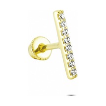 Glorria Altın Çizgi Helix Piercing (540178517) Sarı