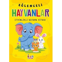 Eğlenceli Hayvanlar - Etkinlikli Boyama Kitabı- Bıcırık Yayınları