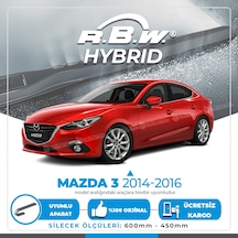 Rbw Hybrid Mazda 3 Sedan 2014 - 2016 Ön Silecek Takımı - Hibrit