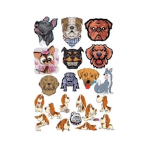 Köpek Sticker Set-4 13 Parça Telefon, Tablet, Defter, Laptop Sticker