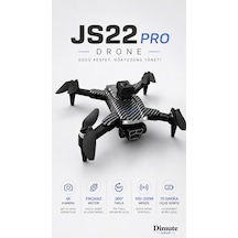 Js22 Pro Drone 4k Kameralı Fırçasız Motorlu Çift Lens Korumalı 360 Takla Drone
