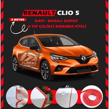 Renault Clio 5 Oto Araç Kapı Koruma Fitili 5metre Parlak Kırmızı Renk