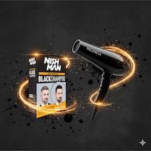 Siyah Saç Şampuanı 200 Ml Set X 5 Adet / + Fön Makinası Hediye