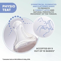 Physio Vakumlu İçecek Şişesi, Yumuşak Silikon Ve Yumuşak Sense Kaplama, Altın Tutmaz, Rejenerasyonu Ve Sinirliliği Azaltır, Cam Şişe 240 Ml, 0 Ay+, Nötr Çok Renkli