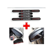 Citroen Grubu Carbon Kapı Eşiği + Ayna Yağmur Koruyucu (552748848)