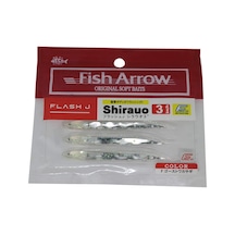 Fish Arrow Flash-j Shirasu 3" 5 Adet/paket F38 F Ghost Smelt Olta