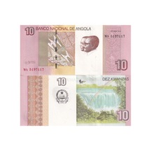Angola 2012 Yılı 10 Kwanzas Kağıt Para Çil Unc Koleksiyon Para