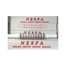 Nespa Dolma Mantı Merdanesi Kesme Bıçağı 10 Bıçaklı Beyaz
