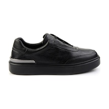 Bambi Siyah Leather Erkek Sneaker E01347029043 Siyah