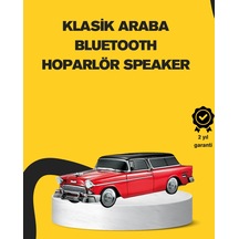 Vintage Tasarımlı Led Işıklı Bluetooth Hoparlör 10w