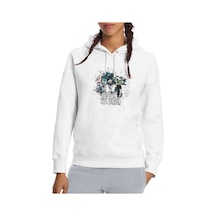 Bring Me The Horizon Bring Me Baskılı Beyaz Kadın Kapşonlu Sweat