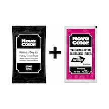 Nova Color Siyah Kumaş Boyası + Sabitleyici Çok Renkli