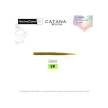 Naniwaosakashi Catana Worm 8cm 10pcs - Camo