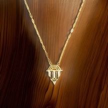 Serenay Model 316l Gold Renk Antialerjik Çelik Kadın Kolye - 1224 Gold