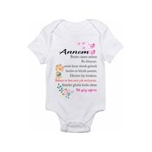 Babylimon Unisex Bebek Beyaz Body Zıbın Beyaz - 132152011 Beyaz