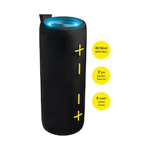 Md-4bt Duares Siyah 40w 4000mah + 4000mah Tf-aux-tws-ıpx6 Mıknatıslı Bluetooth Hoparlör