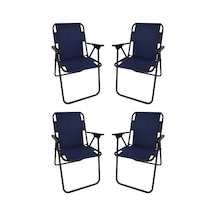 Bofigo Moccastyle Lacivert Plastik Kollu Sandalye 4 'lü Lacivert