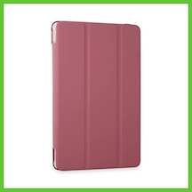 Bezos Samsung Galaxy Uyumlu X610 Tab S9 Fe Plus 12.4 Kılıf Tablet Smart Kılıf - Pembe Dmc