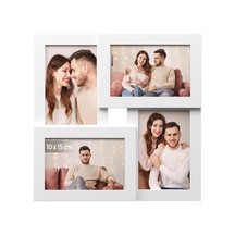 Songmıcs 4 Fotoğraf İçin Resim Çerçevesi Kolajı, 10 X 15 Cm Rpf25wt