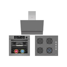 Simfer 11 Fonksiyon 8246 + 3538 + 8736 Gri 3'lü Ankastre Set