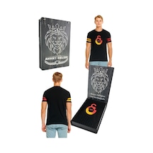Galatasaray Logo Baskı Siyah T-shirt Kişiye Özel Kutulu 001