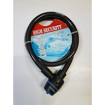 Zhongli High Security 15x1000 MM Anahtarlı Kilit Siyah