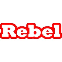 Rebel Araba Sticker 17x17 Cm Kırmızı
